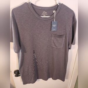 NWT- Garment Dyed J Crew Tee With Pocket Size Med